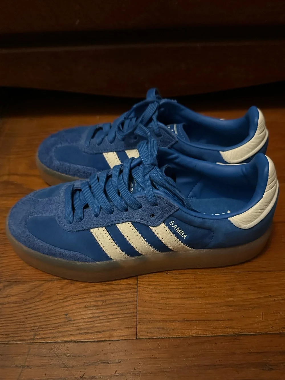 Adidas blue Sambae sneakers